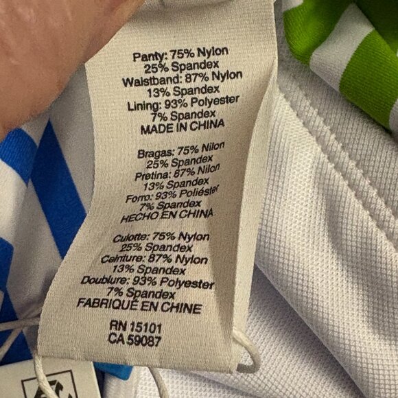 Bleu by Rod Beattie Striped Fold-Over Bikini Bottoms - Size: 12 - NWT - Picture 10 of 12